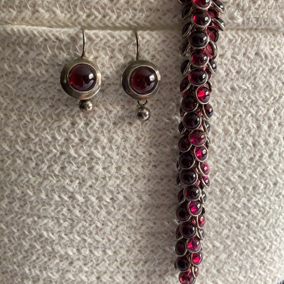 Rare vintage Silpada garnet cha cha